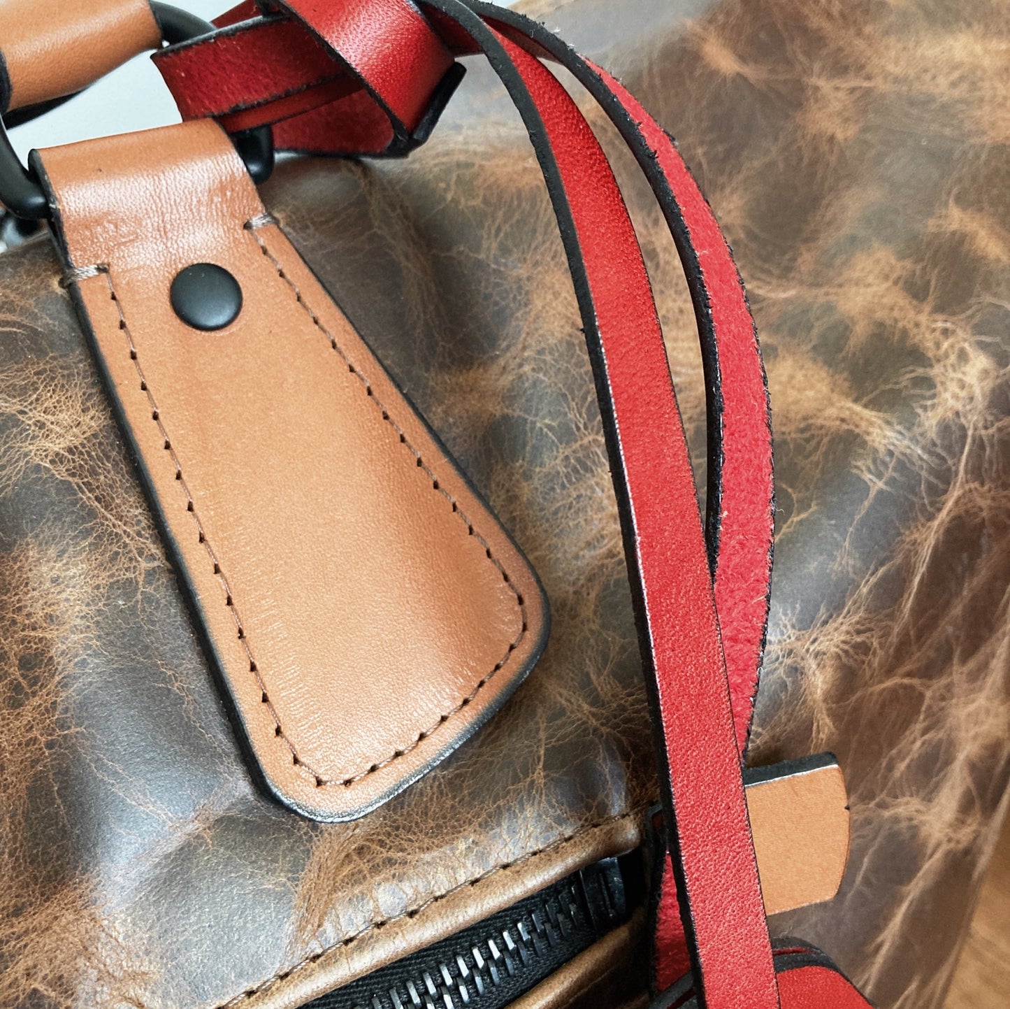 'Atelier 56' Murphy XL Weekender - CUSTOM Rustic Brown Gold ATELIER 56