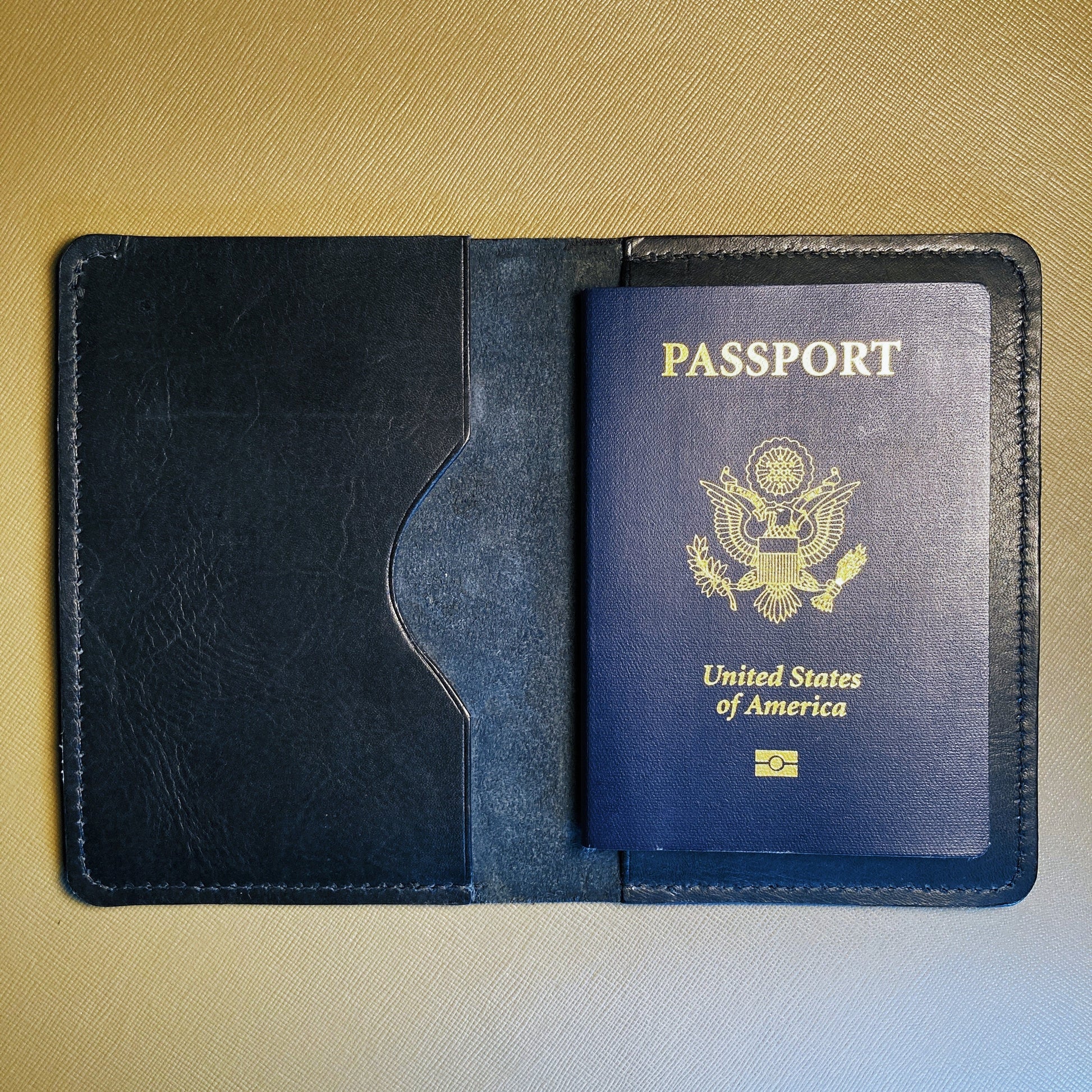 'Atelier 56' Leather Passport Holder ATELIER 56