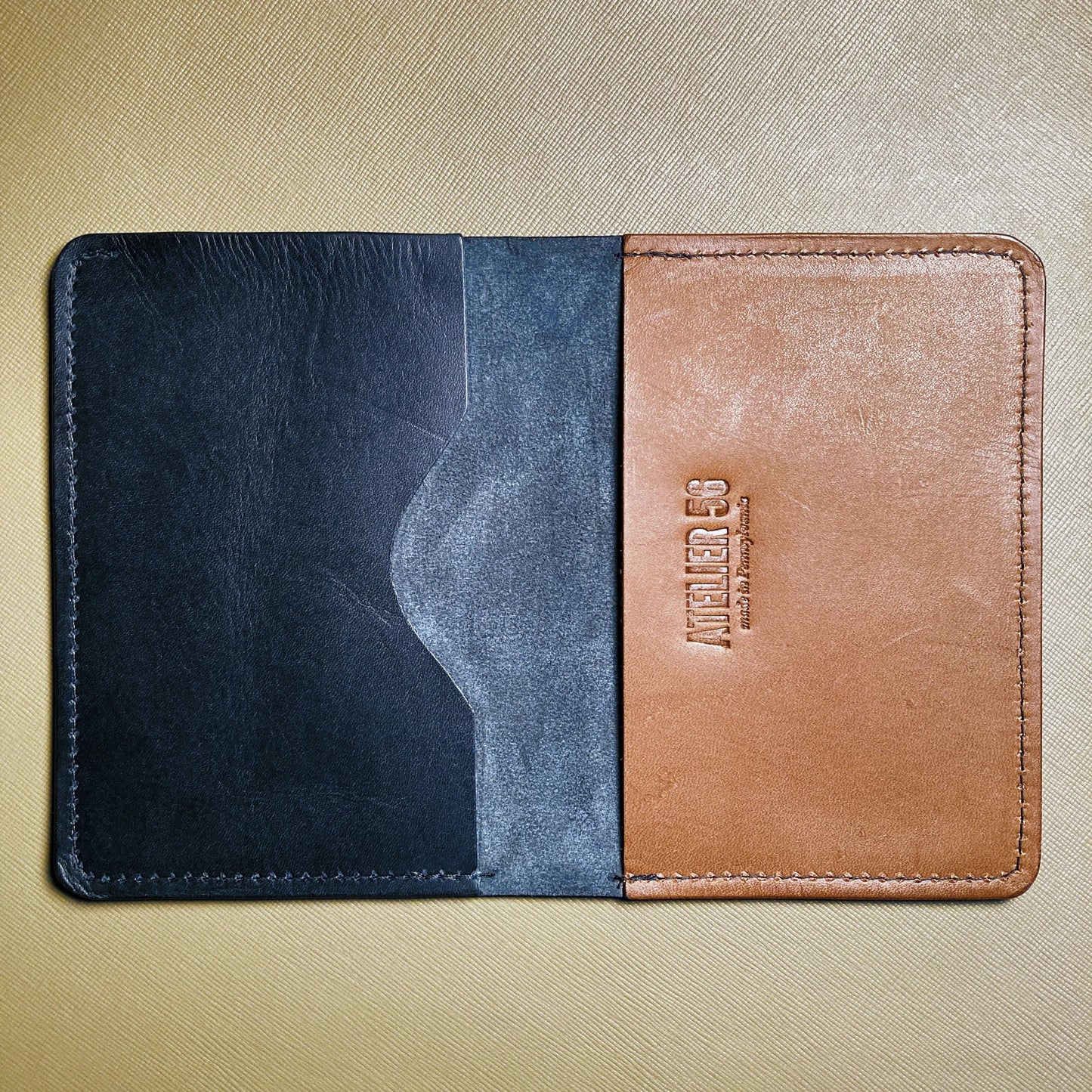 'Atelier 56' Leather Passport Holder ATELIER 56