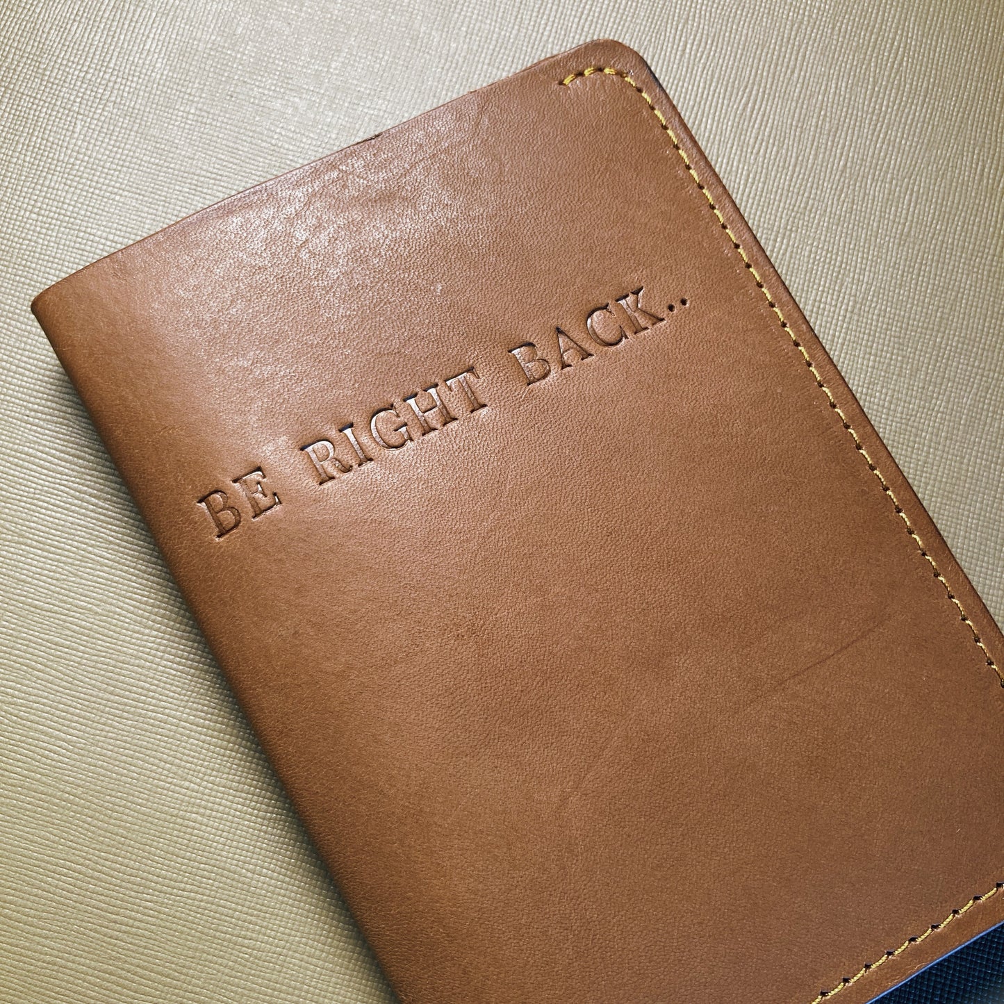 'Atelier 56' Leather Passport Holder