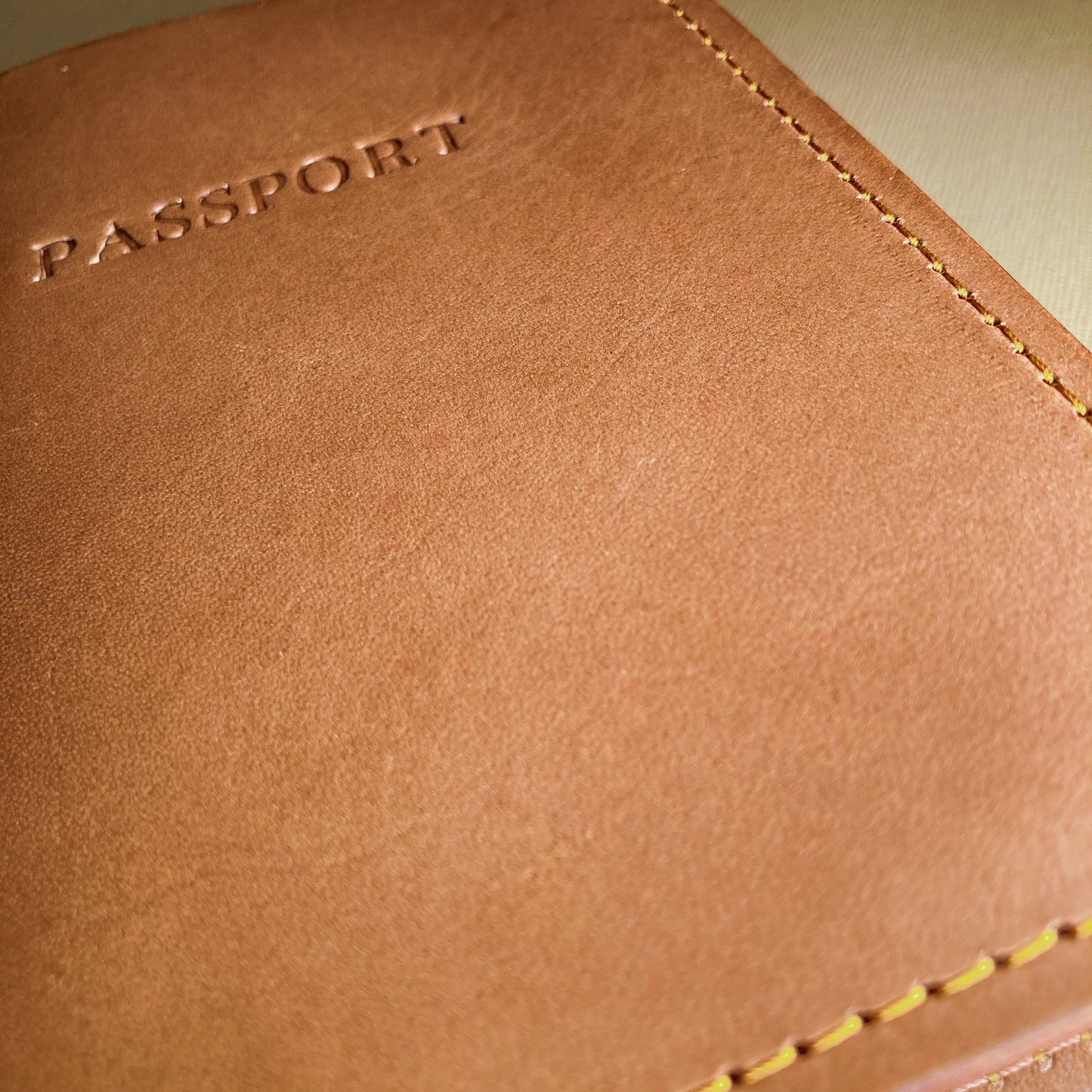 'Atelier 56' Leather Passport Holder